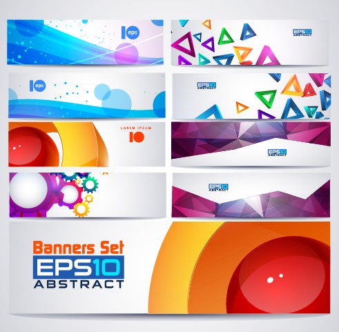 491x481 Abstractr Colored Web Banner Vector Graphics 03 Free Download