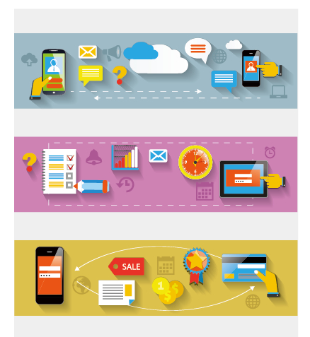 438x477 Creative Banners Web Design Vector Graphics 04 Free Download