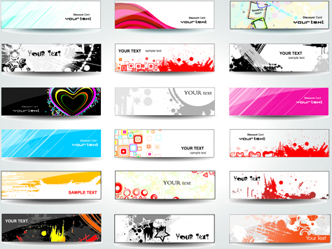 474x355 Huge Collection Of Modern Website Benner Vector Graphic Free