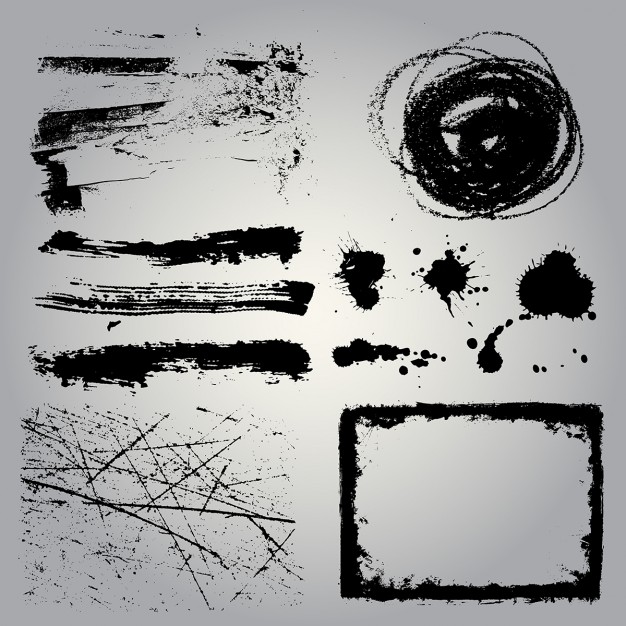 626x626 Grunge Brushes Vector Free Download
