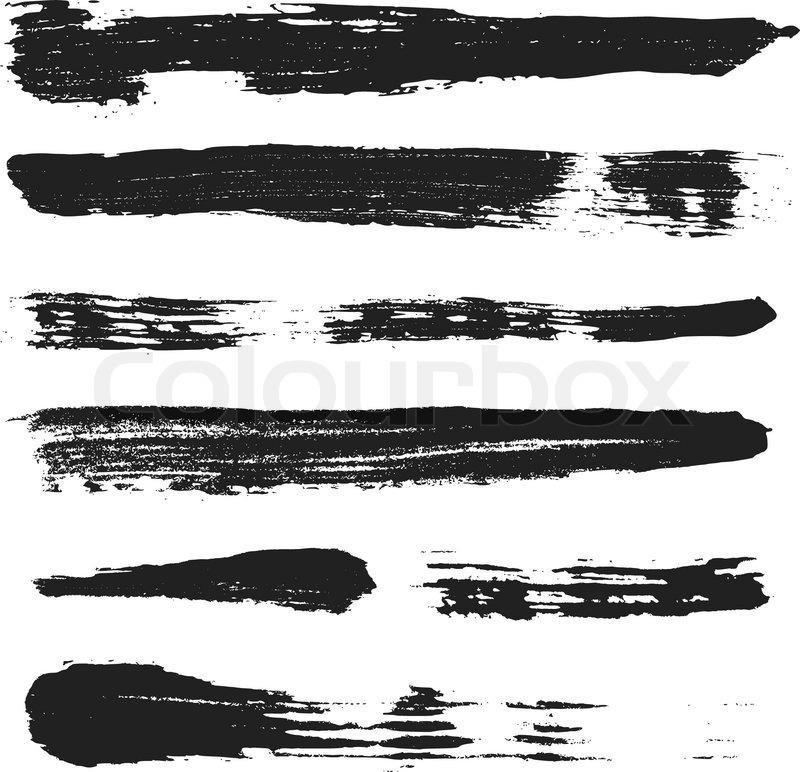 800x772 Vector Grunge Brushes Set 3 Stock Vector Colourbox