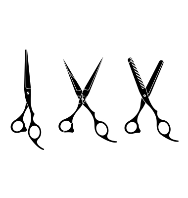 380x400 Hair Shears Clipart