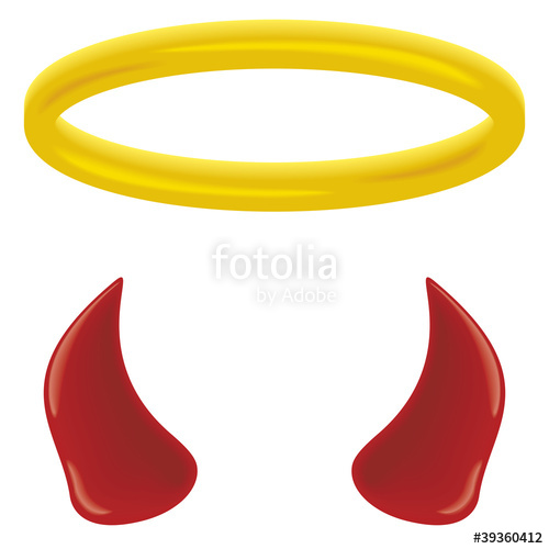 500x500 Halo And Horns Stock Image And Royalty Free Vector Files On