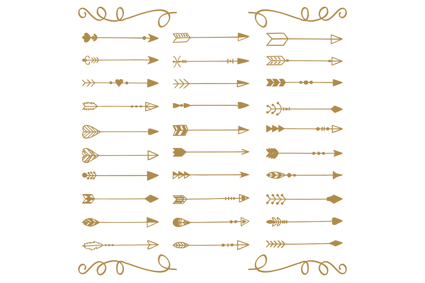 1400x932 Hand Drawn Arrows Vector + Png By Annakristal