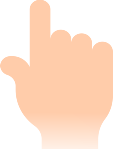 225x298 Hand Pointing Up Clip Art