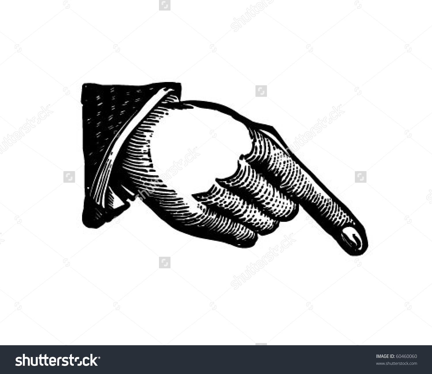 1500x1300 Hand Pointing Down Clipart
