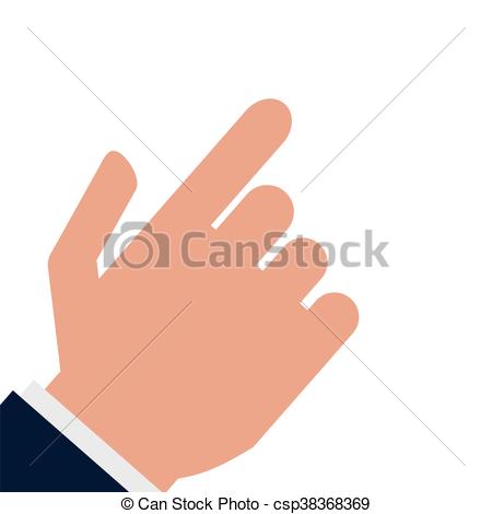 450x470 Simple Flat Design Hand Pointing With Index Finger Icon Vector