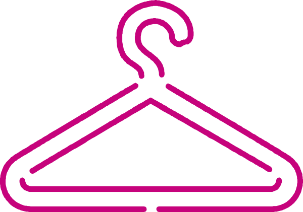 600x421 Pink Dress Hanger Clip Art