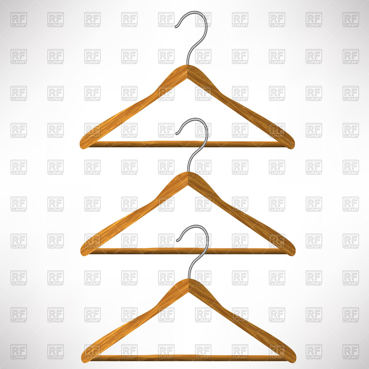 1200x1200 Set Of Wooden Coat Hangers Vector Image Vector Artwork Of Signs