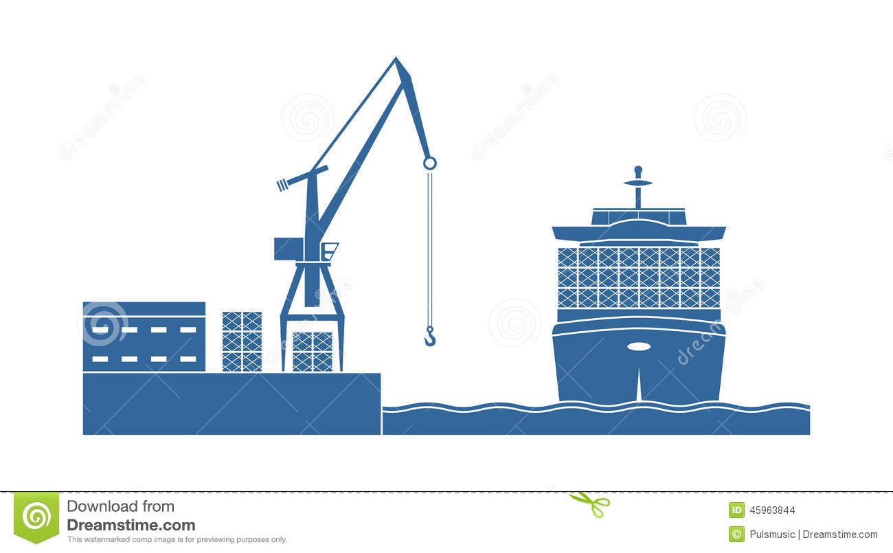 1300x805 Ship Harbor Clipart