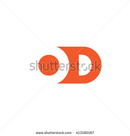 450x470 Od Logo Vector Graphic Branding Letter Stock Vector Hd Royalty