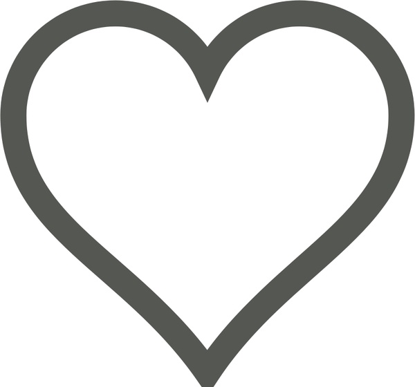 600x560 Heart Icon Vector