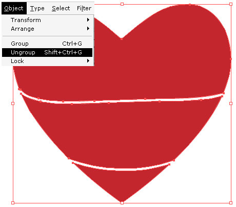 460x404 Illustrator Tutorial Warp Text Inside A Heart Shape