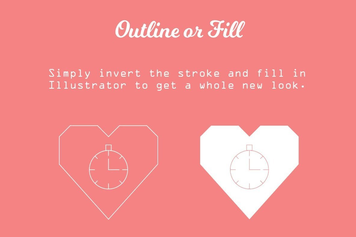 1184x788 50 Vector Heart Shaped Icons