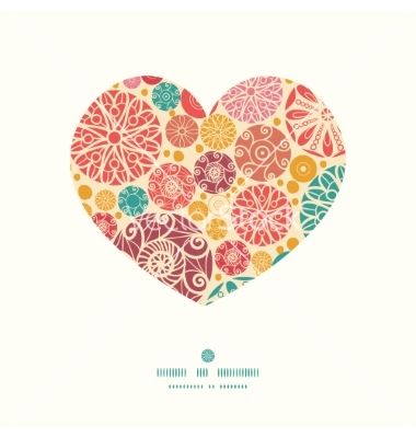 380x400 Abstract Decorative Circles Heart Silhouette Vector By Oksancia On