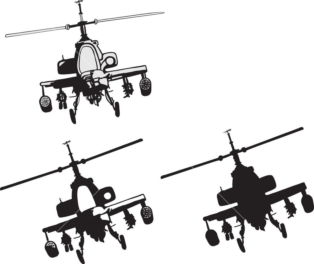 1000x842 Helicopter Vector Element Royalty Free Stock Image