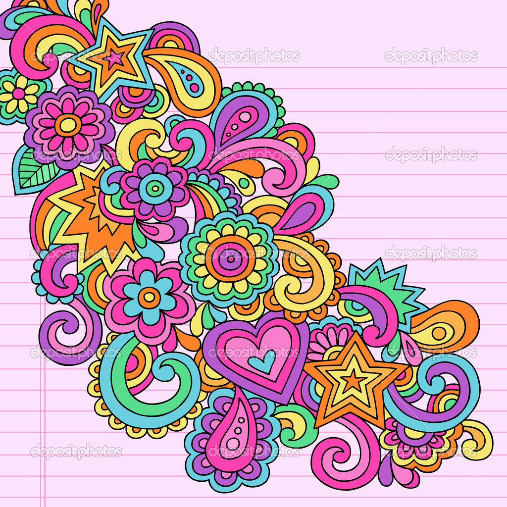 1024x1024 Flower Power Clipart Hippie Psycodelic
