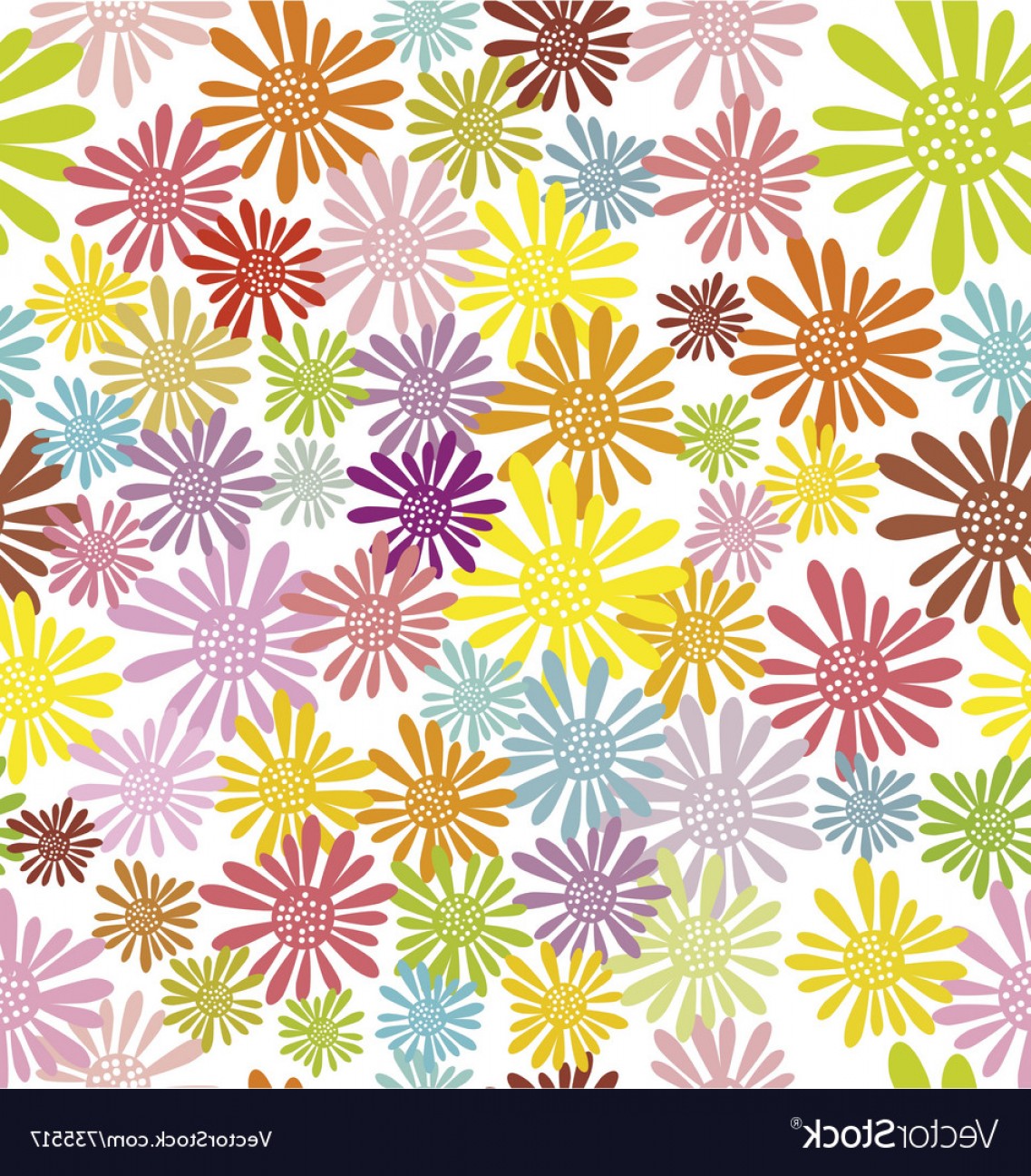 1137x1296 Hippie Flowers Seamless Pattern Vector Arenawp