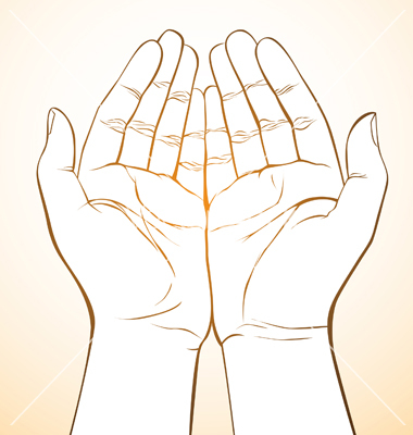 Vector Holding Hands