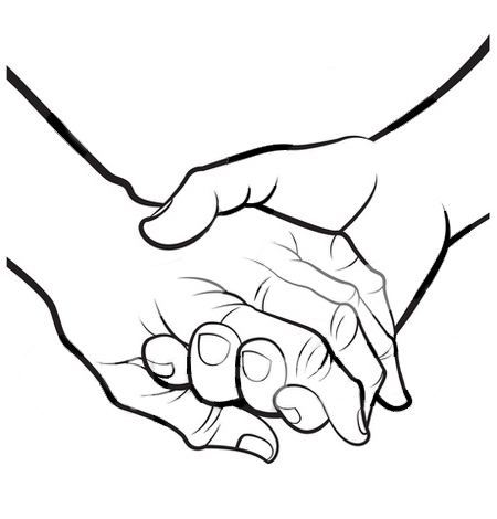 450x470 Holding Hands Clipart Clipartlook