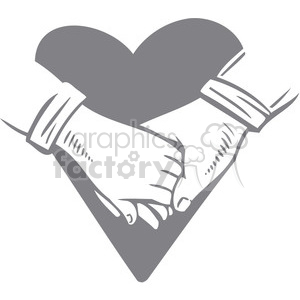 300x300 Royalty Free Couple Holding Hands 386695 Vector Clip Art Image