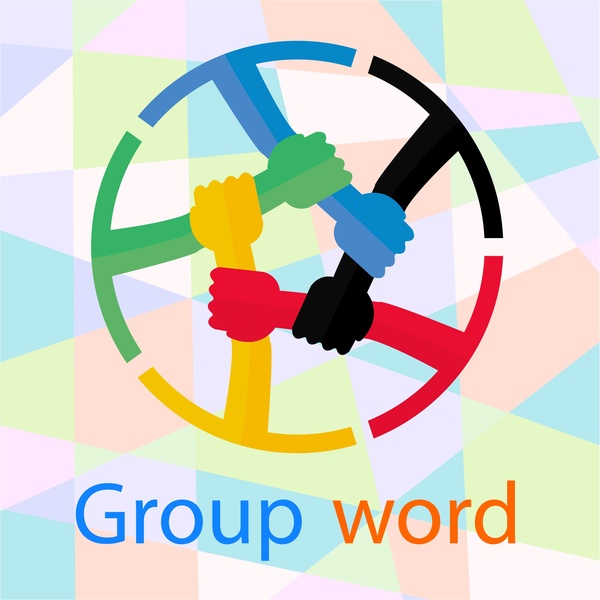 600x600 Teamwork Design With Circle Holding Hands Style Free Vector In