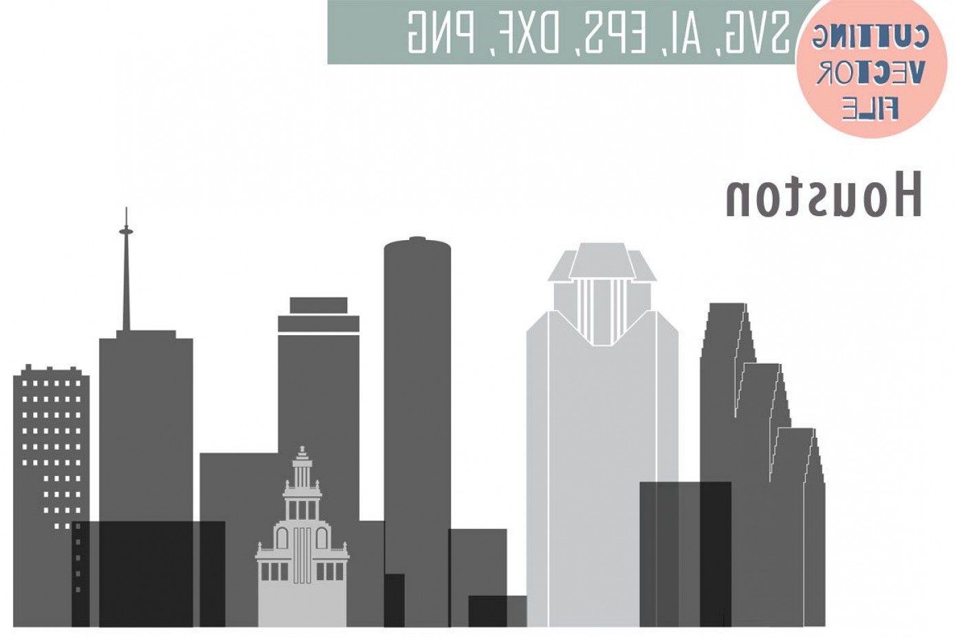 1389x926 City Of Houston Vector Art Geekchicpro