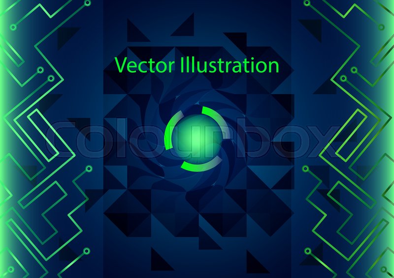 800x566 Green Head Up Display. Vector Hud. Stock Vector Colourbox