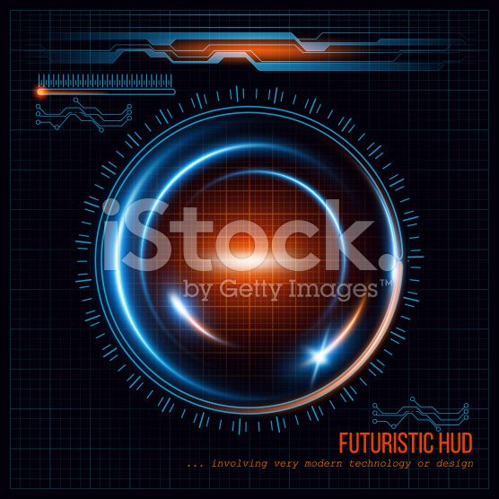 556x556 Abstract Hud Futuristic Background. Vector Illustration Eps 10