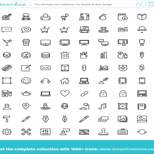 600x600 Free Vector Icons Pack