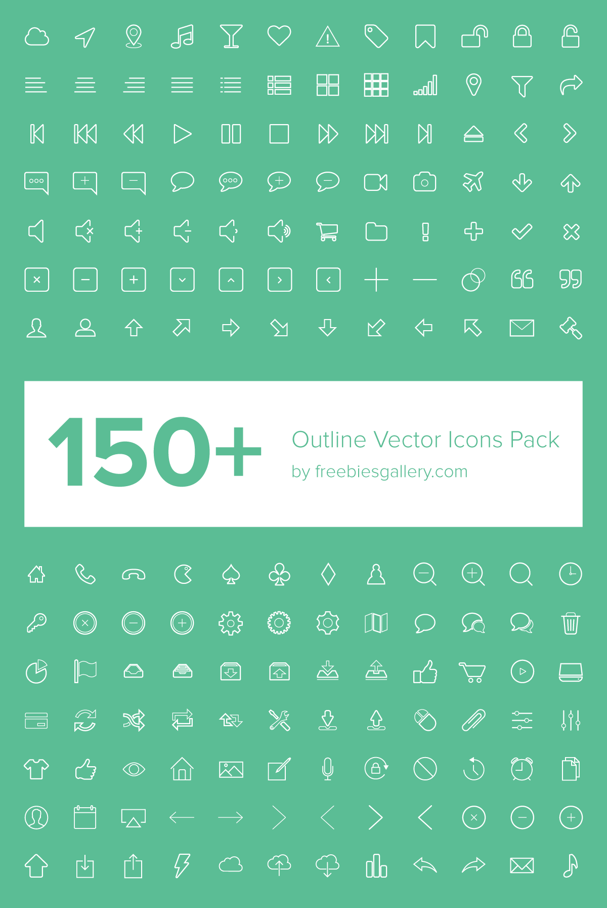 1200x1793 Outline Vector Icons Pack