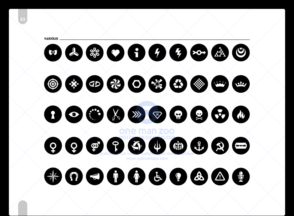 958x705 Onemanzoo Digital Design Studio Various 2d Vector Icon Set Nr.1