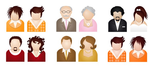 Vector Illustrations Of People
