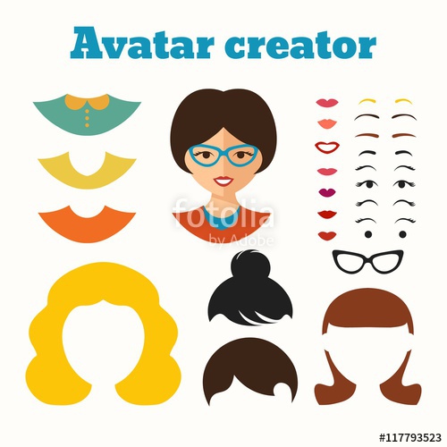 500x500 Female Avatar Creator Stock Image And Royalty Free Vector Files