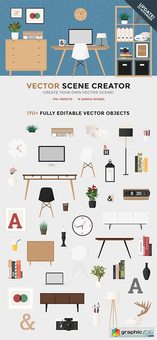 500x1082 Vector Scene Creator Free Download Vector Stock Image Photoshop Icon