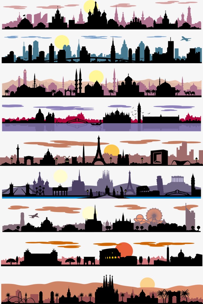 650x972 City Silhouette Png Images Vectors And Psd Files Free Download