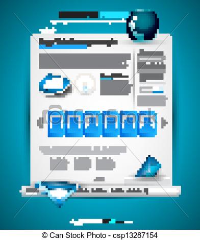 392x470 Hitech Style Business Website Template For Elegant Corporate Sites