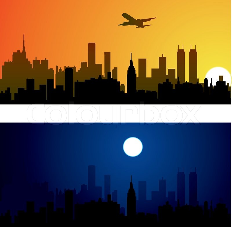 800x783 Vector City Background Stock Vector Colourbox