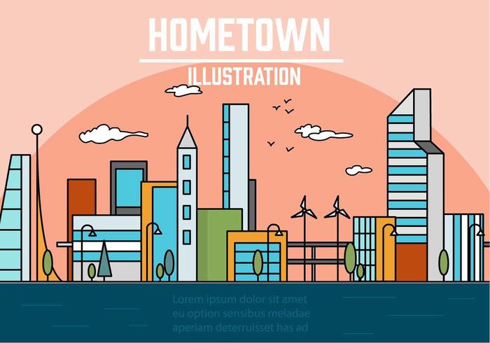 700x490 City Free Vector Art