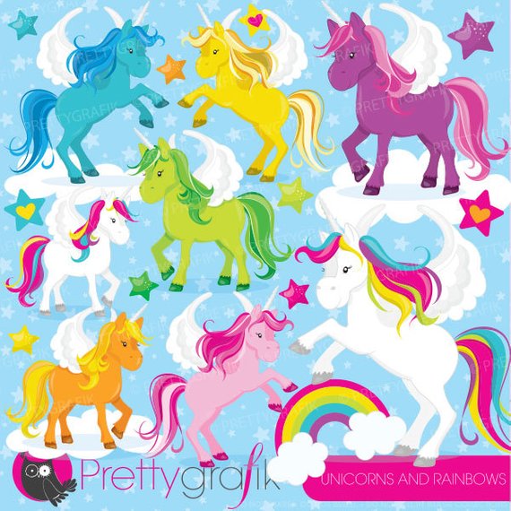 570x570 Unicorns Clipart Commercial Use, Unicorn Vector Graphics, Rainbow