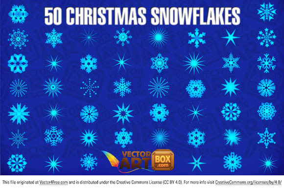 580x387 50 Christmas Snowflakes