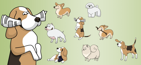 594x274 Vector Dogs Vol.2