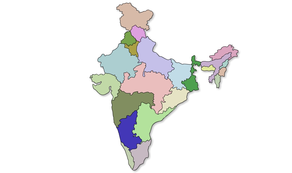 980x580 Xtremezoom Vector India Map