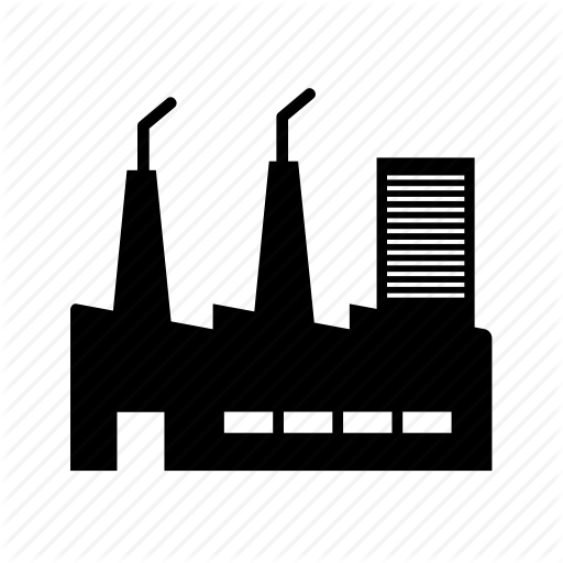 512x512 Collection Of Free Vector Industries Industrial Skyline. Download