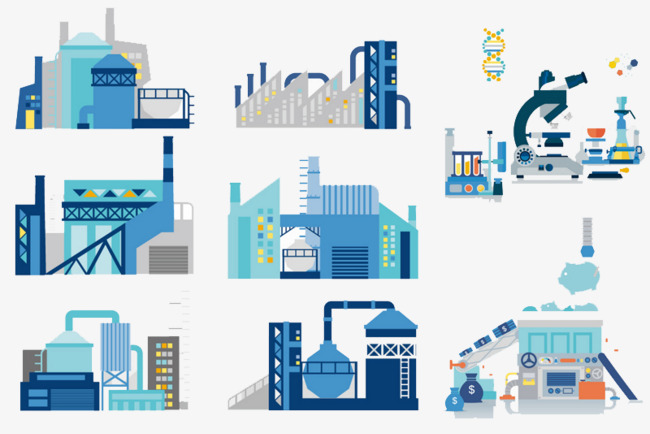 650x434 Creative Industries Element Vector Illustration Material, Factory