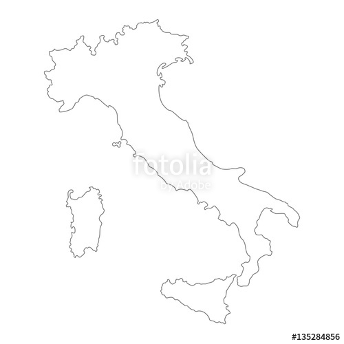 500x500 Italy Map Outline Map Of Usa States