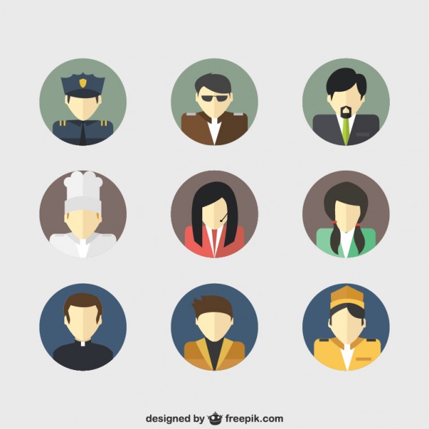 626x626 Job Avatars Vector Free Download