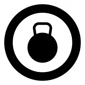 300x300 Kettlebell Icon Black Color In Circle Or Round Vector Lazttweet