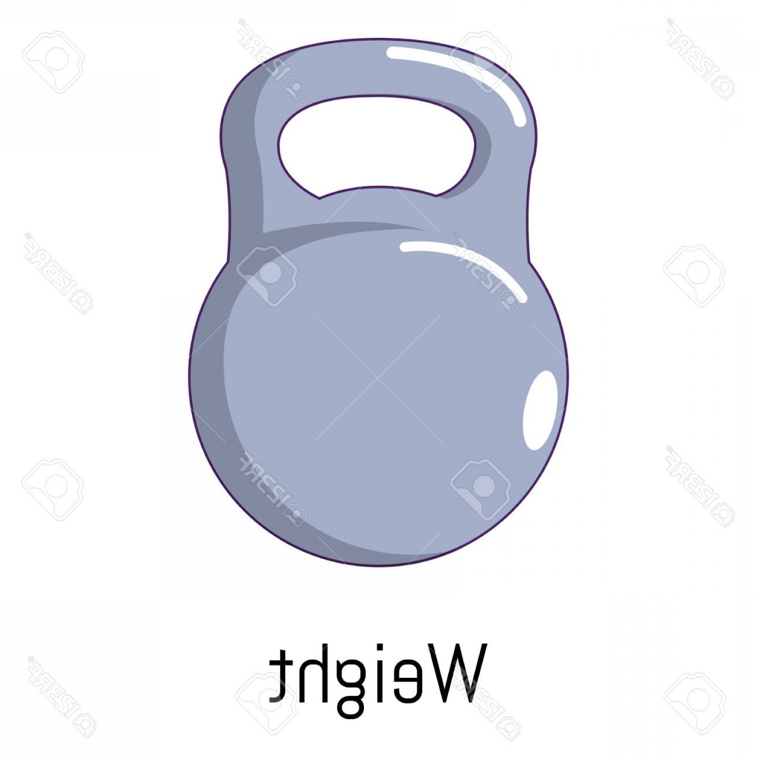 1560x1560 Photostock Vector Kettlebell Icon Cartoon Illustration Of