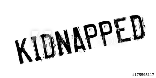 500x252 Kidnapped Rubber Stamp. Grunge Design With Dust Scratches. Effects